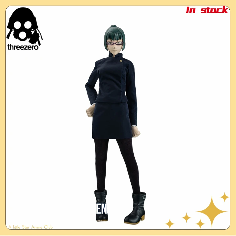 Оригинальная подвижная кукла Threezero FigZero Jujutsukaisen Maki Zenin, размер 1/6, аниме-фигурка, модель, орнамент, коллекция игрушек