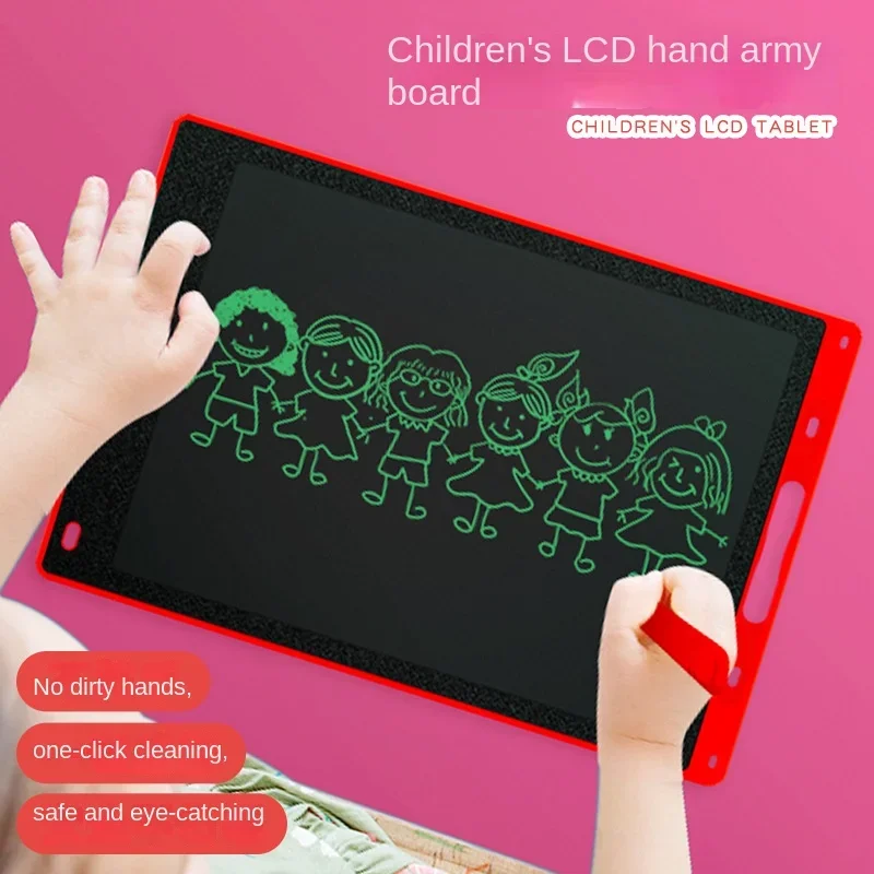 LCD لوحة الكتابة المغناطيسي البلاستيك الكتابة على الجدران اللوحة رسم الوسادة الاطفال ألعاب تعليمية للتعلم هدية عيد ميلاد شحن مجاني