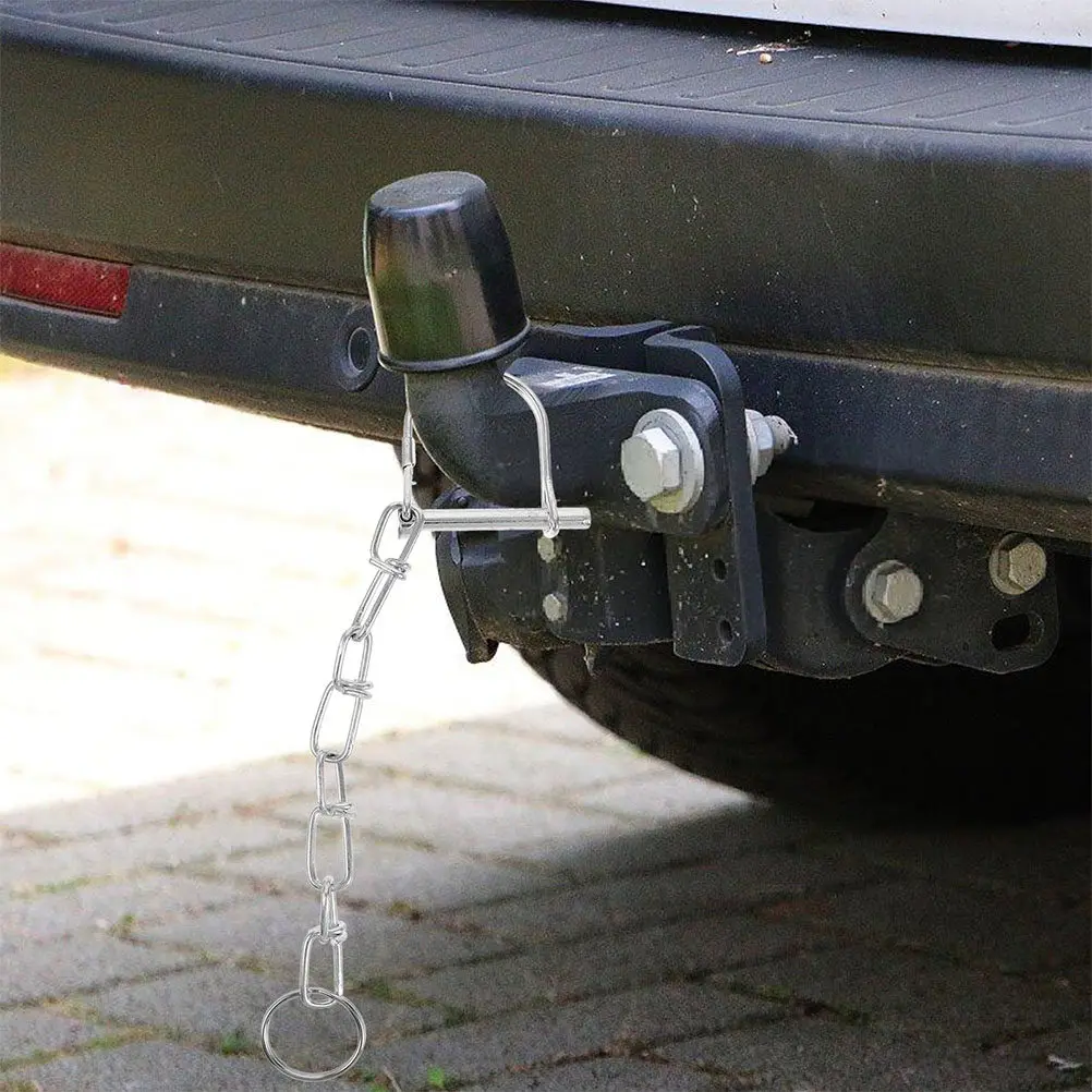 

2Pcs Trailer Connector Locking Pins Galvanized Finish for Lawn Mower Hitches Reliable Towing Hitch Accessories Coupler Security