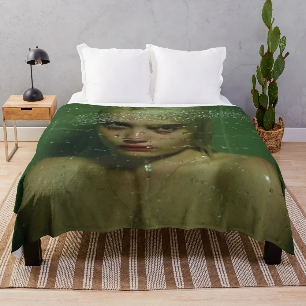 

Sky Ferreira - Night Time, My Time Throw Blanket Hair Hairys Luxury bed plaid Blankets