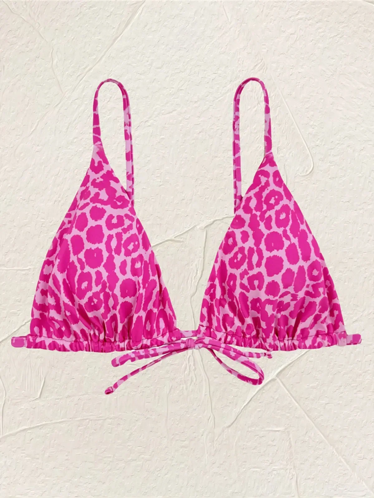 2025 neue Sexy Leopard Gedruckt Gepolsterte Bikini Top Weiblichen Badeanzug Frauen Bademode Badende Badeanzug Schwimmen Strand Top