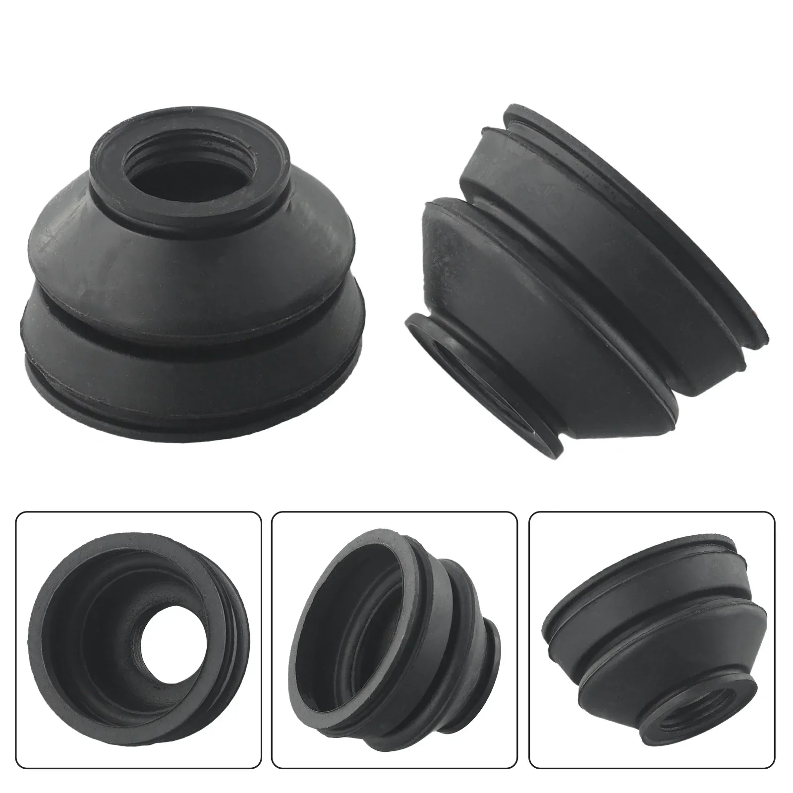 2X Dust Boot Covers Rubber Track Rod End And Ball Joint Boots Black Ball Joints Car Accessories Suspension Steering Dust Cover