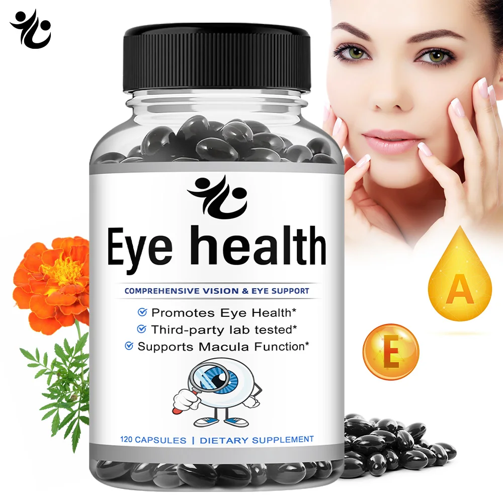 

Капсулы для здоровья глаз — Lutein, Zeaxanthin, экстракты томатных фруктов и календулей — комплексное зрение и поддержка глаз