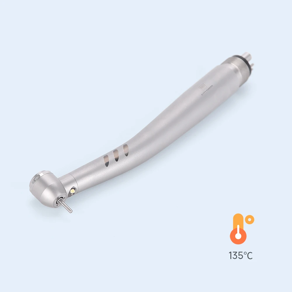 Azdent dental led handpiece de alta velocidade e-gerador cabeça padrão integrada botão 3 spray de água JD008A-SP