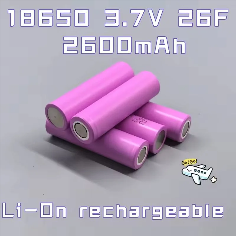 ICR18650-26F 3.7V 2600mAh Rechargeable Li-Ion Battery - Genuine 100% & Reliable for Flashlights, DIY Tools + Fast Shipping