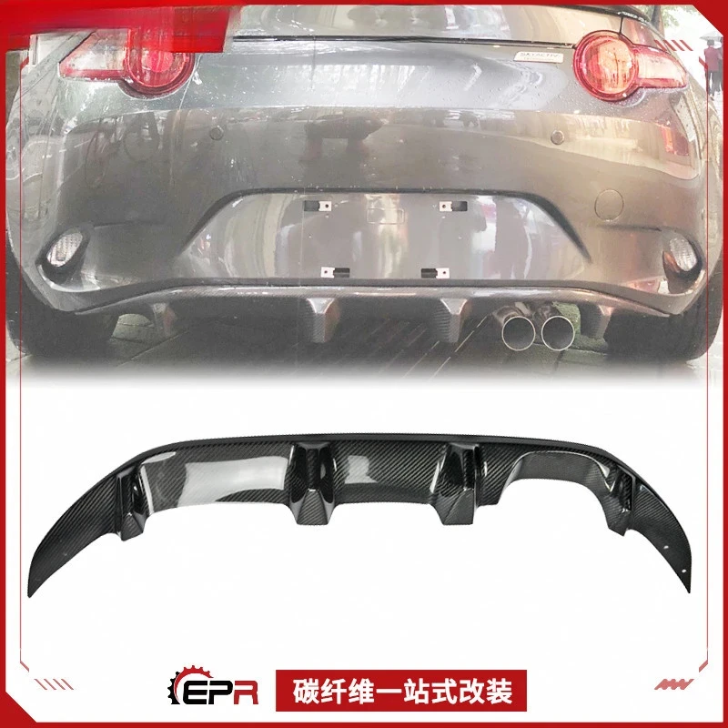 

For Mazda Miata MX5 ND RC Carbon Fiber Shark Fin Rear Lip - Aerodynamic Trim