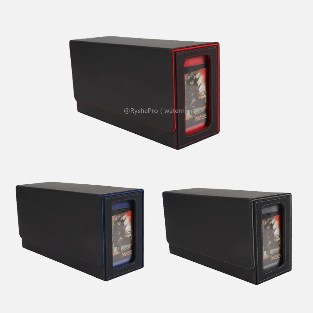 PU Leather Graded Card Case PSA Graded Card Storage Case Compatible with PSA Baseball Football Game Card Trading Card Holde