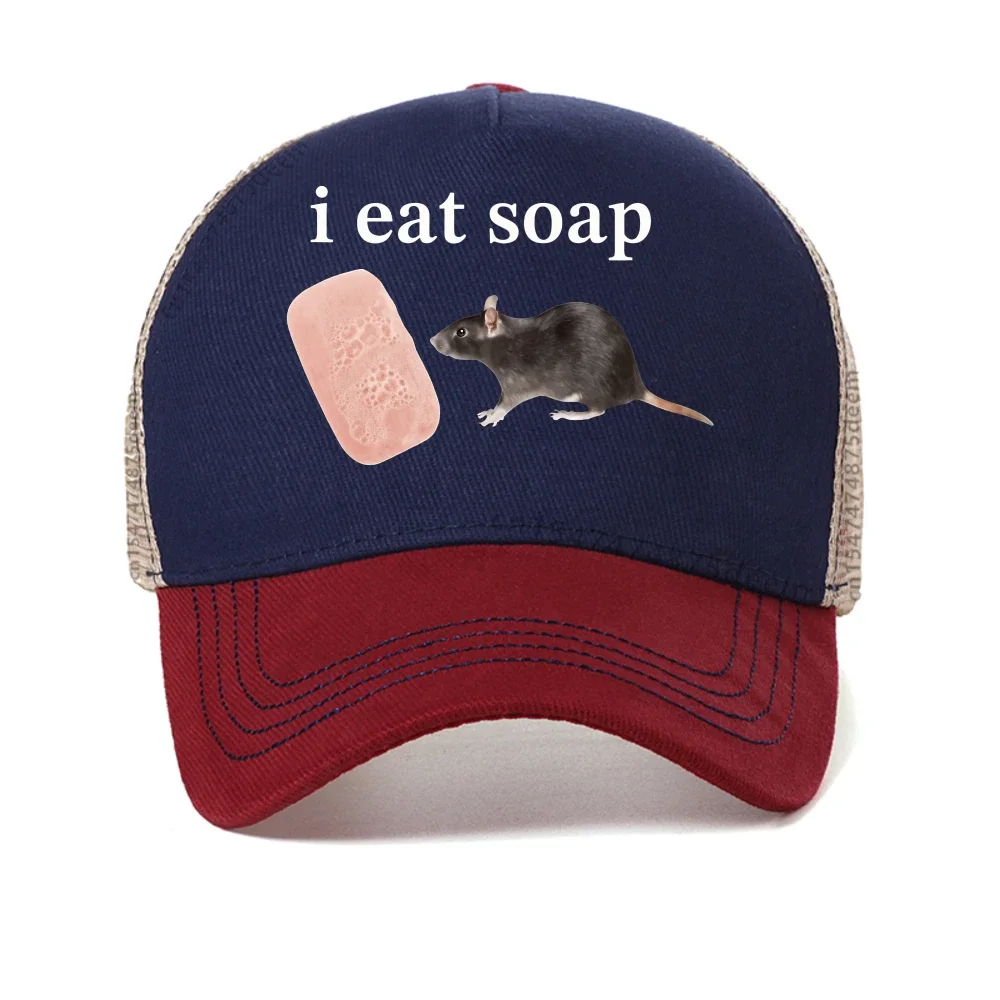 I Eat Soap Rate baseball cap Men Women Fashion outdoor casual adjustable mesh Breathable trucker hat