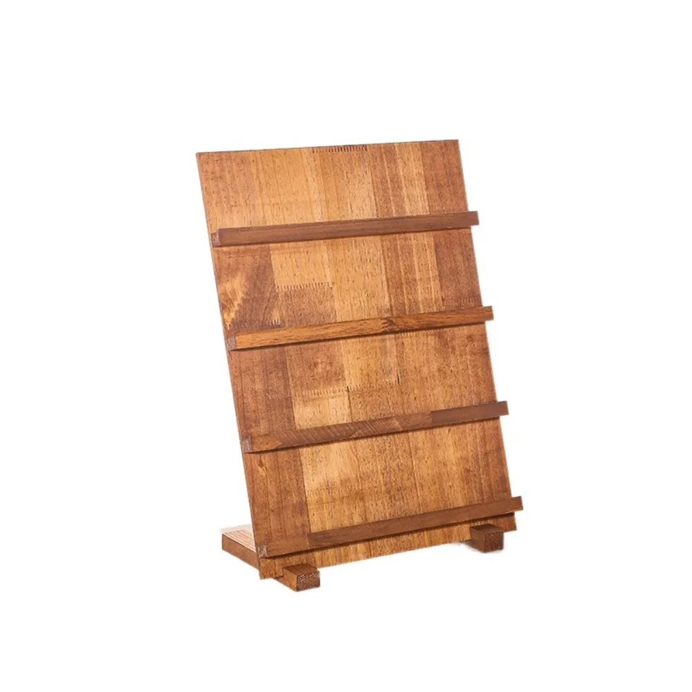 

3/4/5 Layer Wooden Nail Art Stand Large-capacity Space Saving Earring Necklace Display Rack Smooth Multi-functional