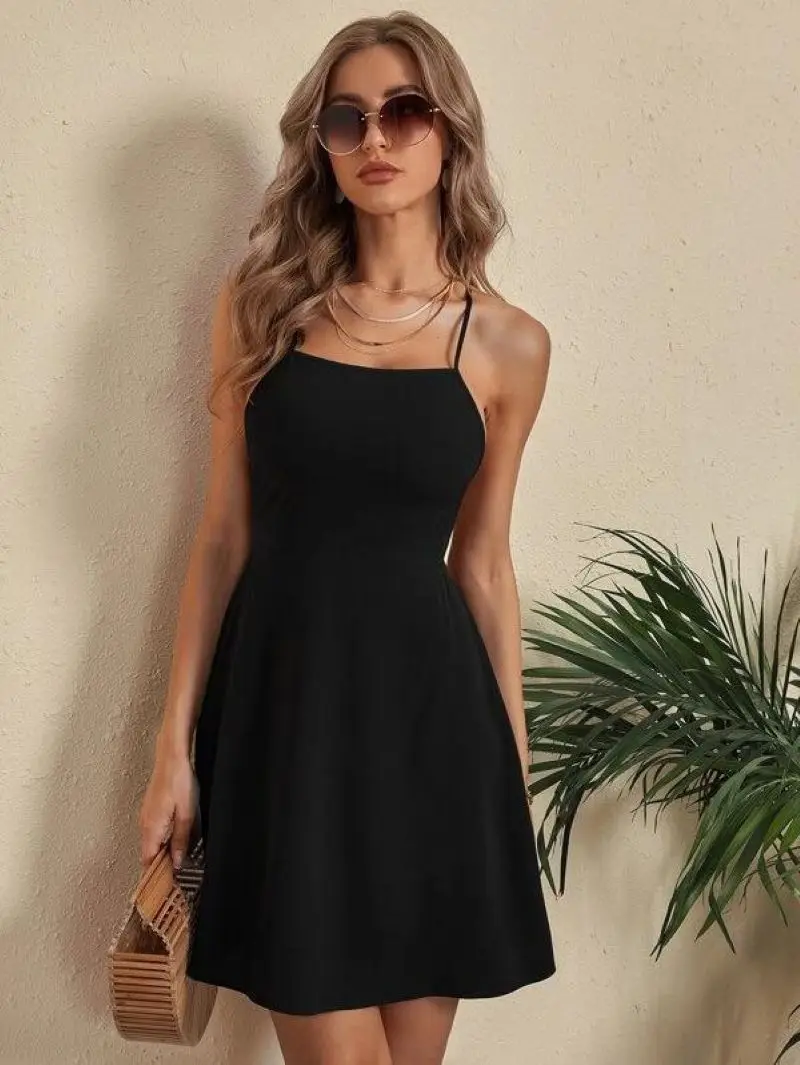 Robe Cami Croisée Dos aux