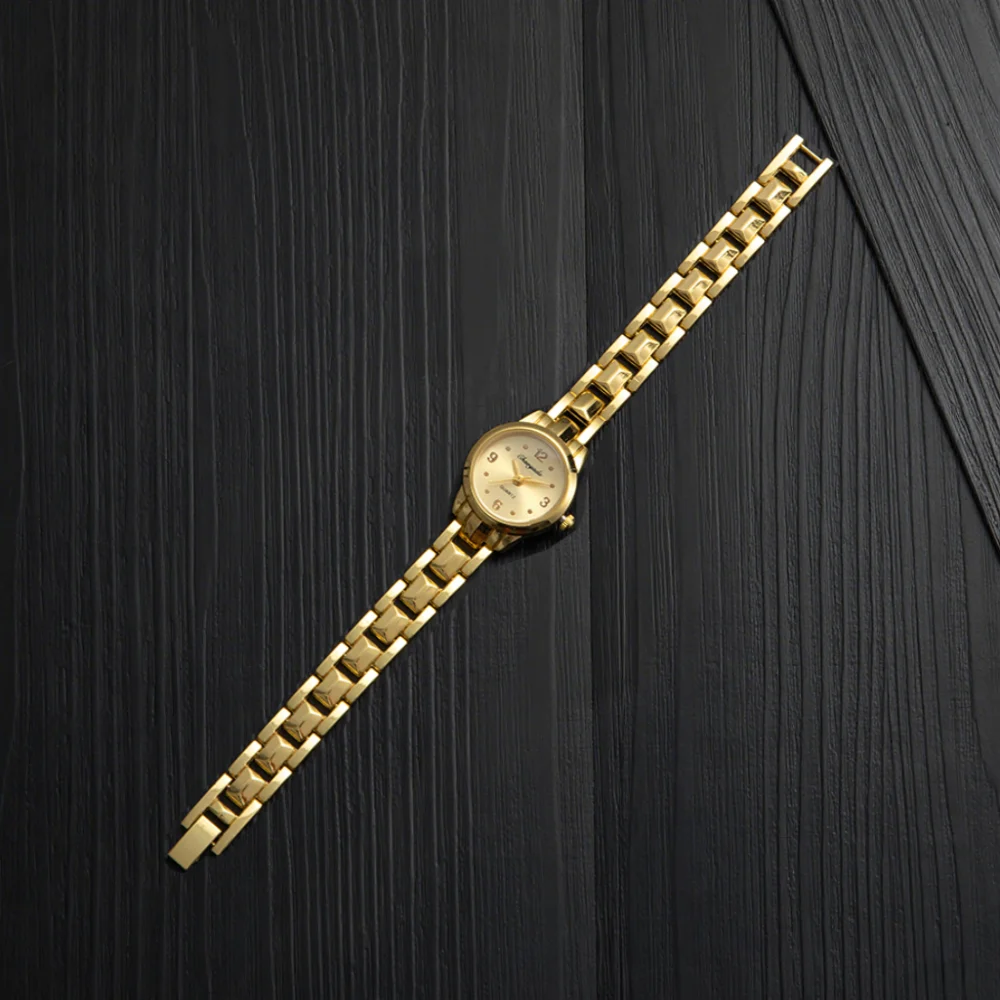 2 pezzi orologio da donna in oro moda donna braccialetto al quarzo orologio da polso orologi analogici eleganti di lusso orologio da donna regalo per la fidanzata