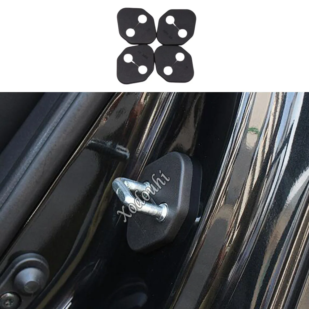 For Chevrolet TRAX 2014 2015 2016 2017 2018 Body Anti Rust Water Proof Door Lock Key Keys Buckle Cover Trim Frame Parts 4PCs