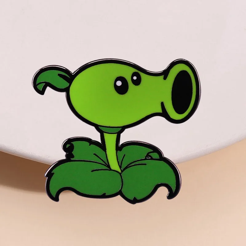 Game Brooch Plant Badge Clothing Hat Pin Cartoon Metal Accessories