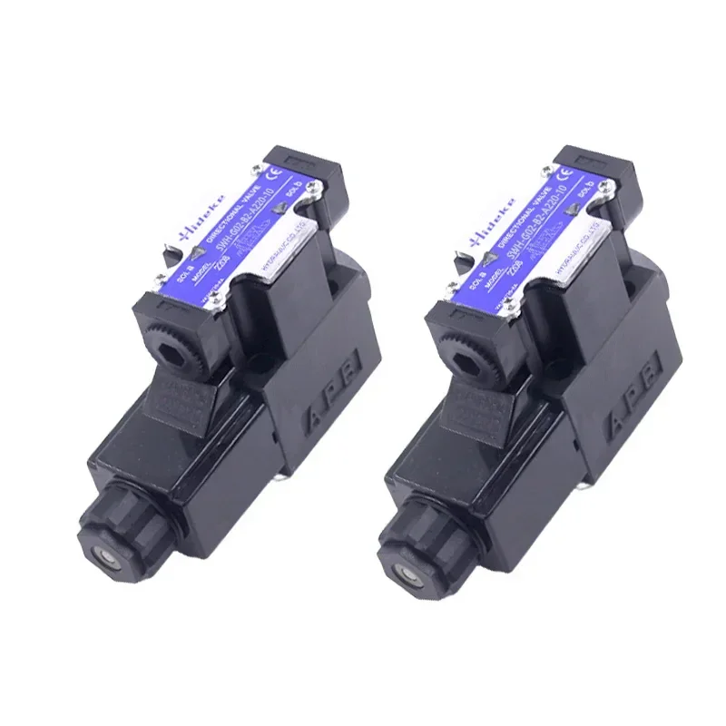 SWH-G02-B2-D24-20 Solenoid Operated Directional Hydraulic Control Valve SWH-G02-B3/C2B/C3B/C4B/C6B/C8B/B2S-AC220/R110/DC12-20/10