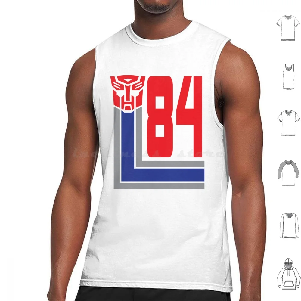 Autobots 84 Tank Tops Vest Sleeveless Autobot Autobots Decepticon Cybertron G1 Decepticons 80s Bumblebee Grimlock Prime