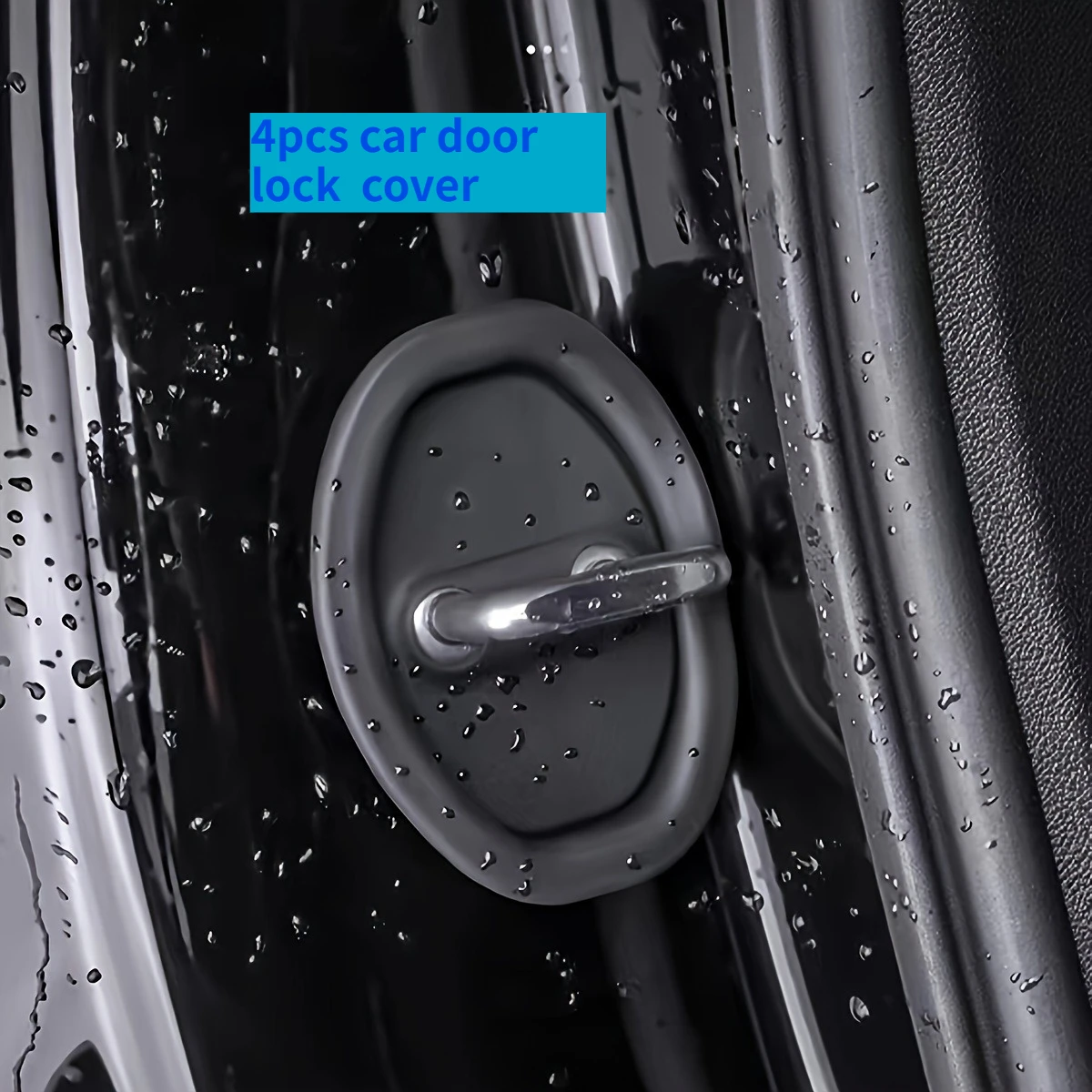 

4pcs car door lock protective cover, shock-absorbing and thickened anti-collision, suitable for enhancing vehicle safety