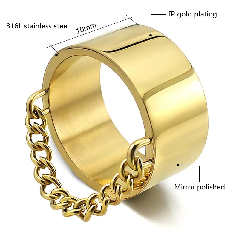 2025 Trendy Gold Silver Rings for Men Women hollow Couples Geometric Finger Jewelry Party Gifts Hip hop rings 10mm wide