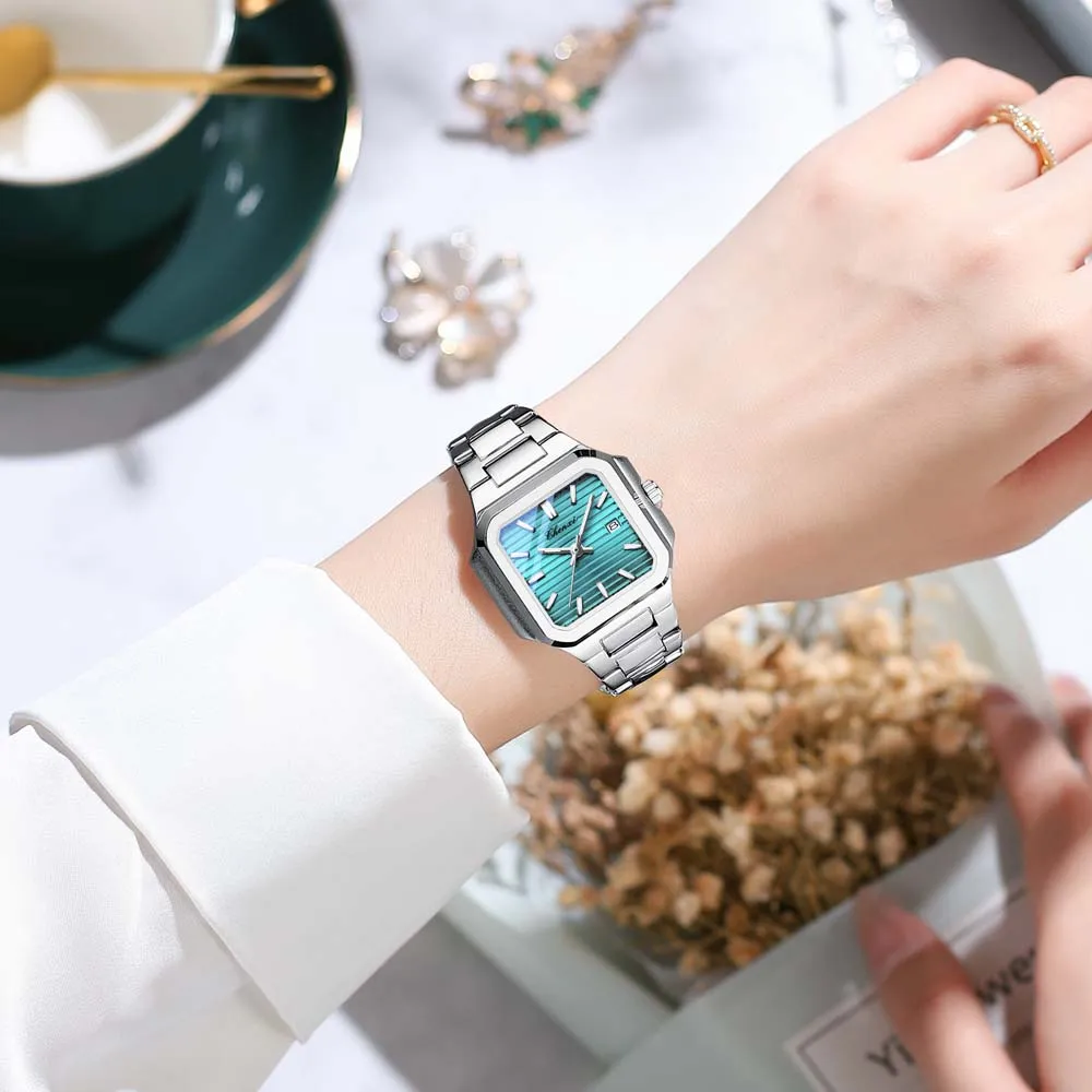 CHENXI Couple's Quartz Watches  Men's & Women's Styles   Luxury Date Wristwatch  Men's Square Quartz Watch Gift For Couple