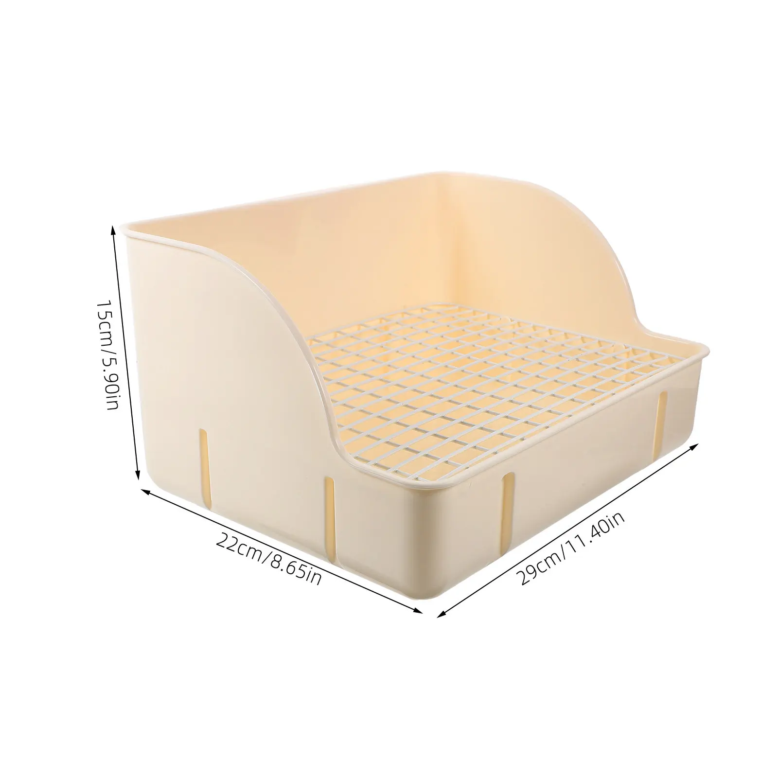 Premium Reusable Rabbit Litter Box Cage Toilet Tray for Bunny Hamster Guinea Pig Chinchilla Rat Odor Free Easy Clean Training