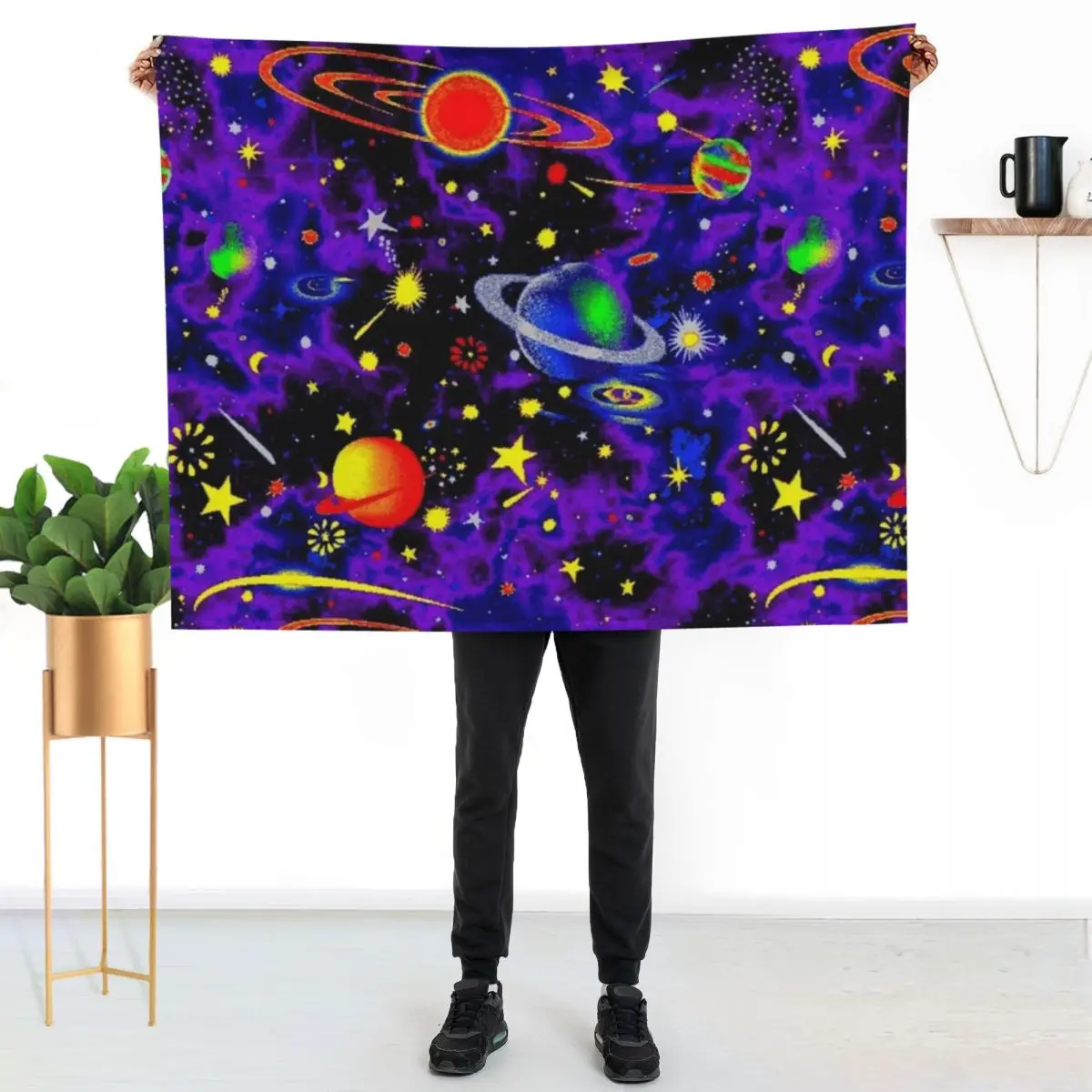 Glow in the Dark Throw Blanket Single Furrys For Baby Luxury St blankets and throws Sofa Quilt Blankets