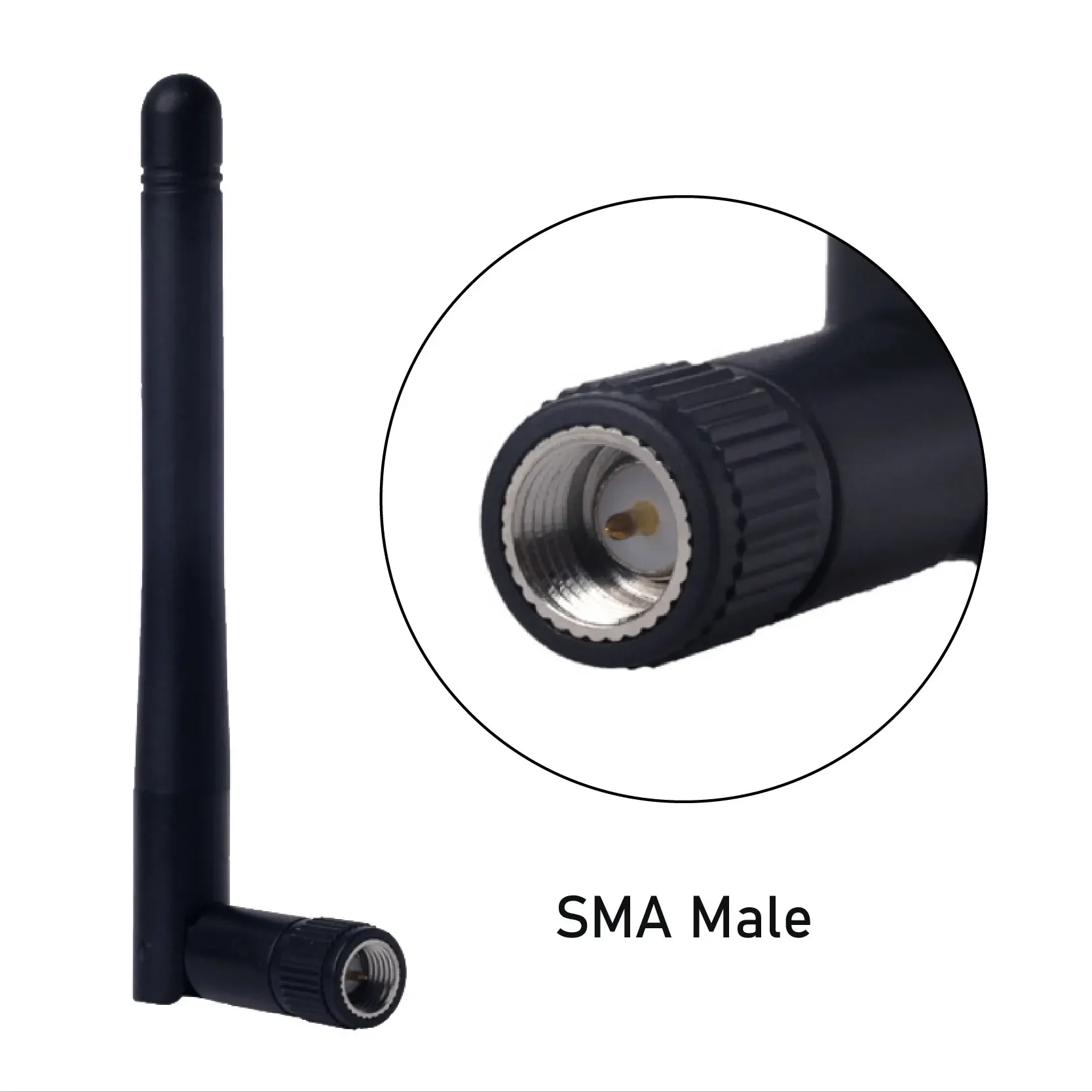 2 Stück WiFi-Antenne 2,4 GHz 5 GHz 5,8 GHz 3 dBi RP-SMA-Stecker für Router Wireless-Netzwerkkarte USB-Adapter IP-Kamera-Videomonitor