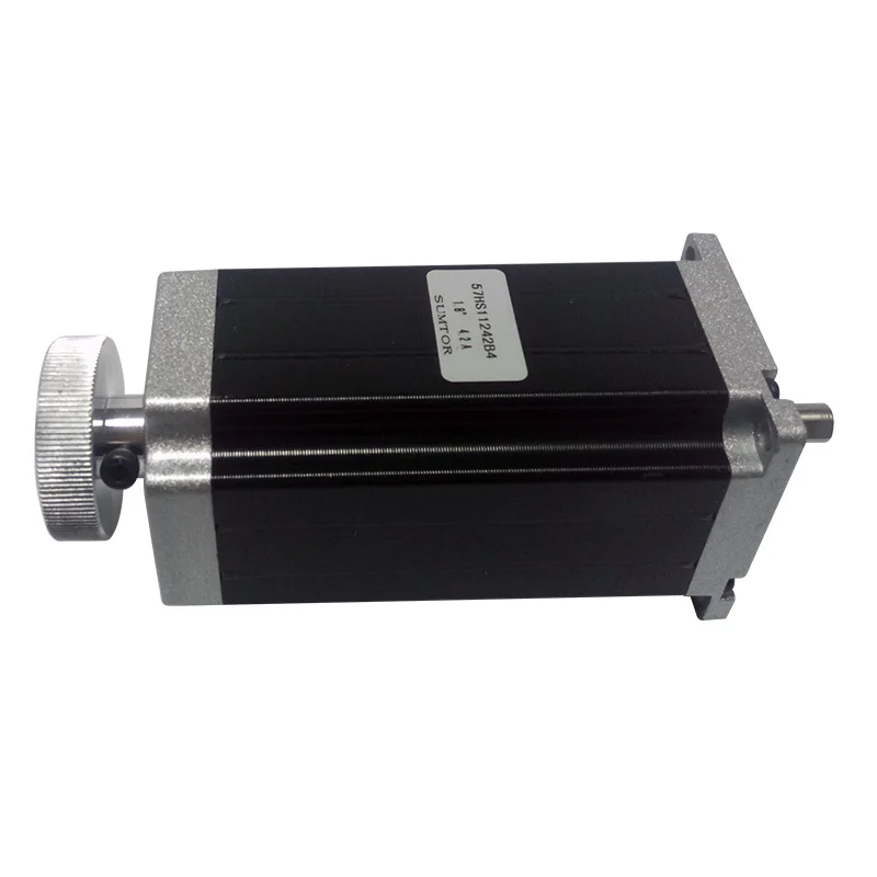 

57HS11242B4D8 112 мм 4,2 А постоянного тока с двойным валом Nema 23 высокоскоростной гибридный принтер шаговый двигатель с маховиком