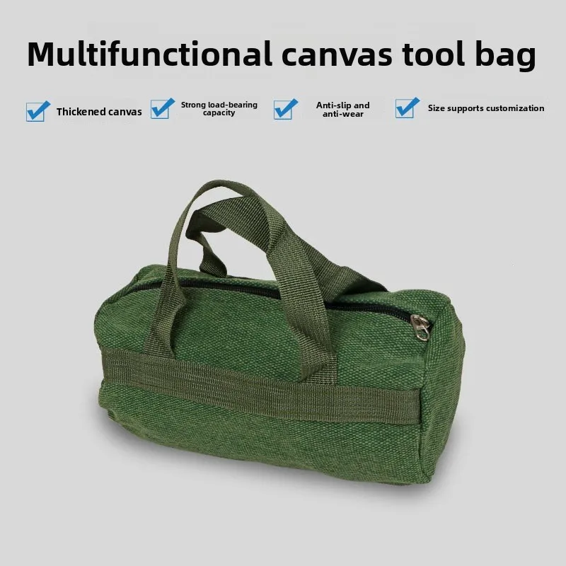 Auto Protection Tool Bag, Canvas Hardware Storage Bag, Water & Electric Woodworking Garden On-board Sundries Organizer