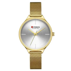 Curren 9062 Mesh Band Watch Waterproof Quartz Watch Casual Women  Fashion Watch Best Selling 2024