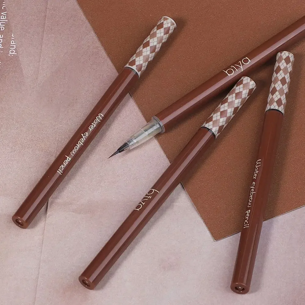 2 pçs feminino à prova dwaterproof água de longa duração delineador sobrancelha tatuagem caneta água líquido sobrancelha lápis ferramentas de maquiagem