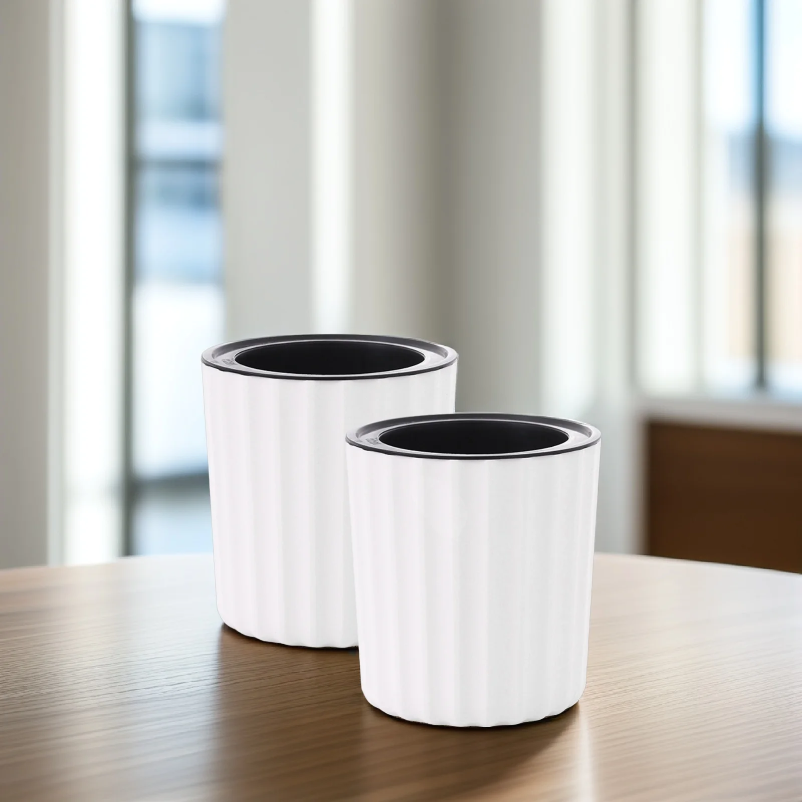 2개 세트 자동 급수 화분 플라스틱 바이올렛 화분 내구성 파손 방지 식물용 자동 급수 화분 가정용 화분