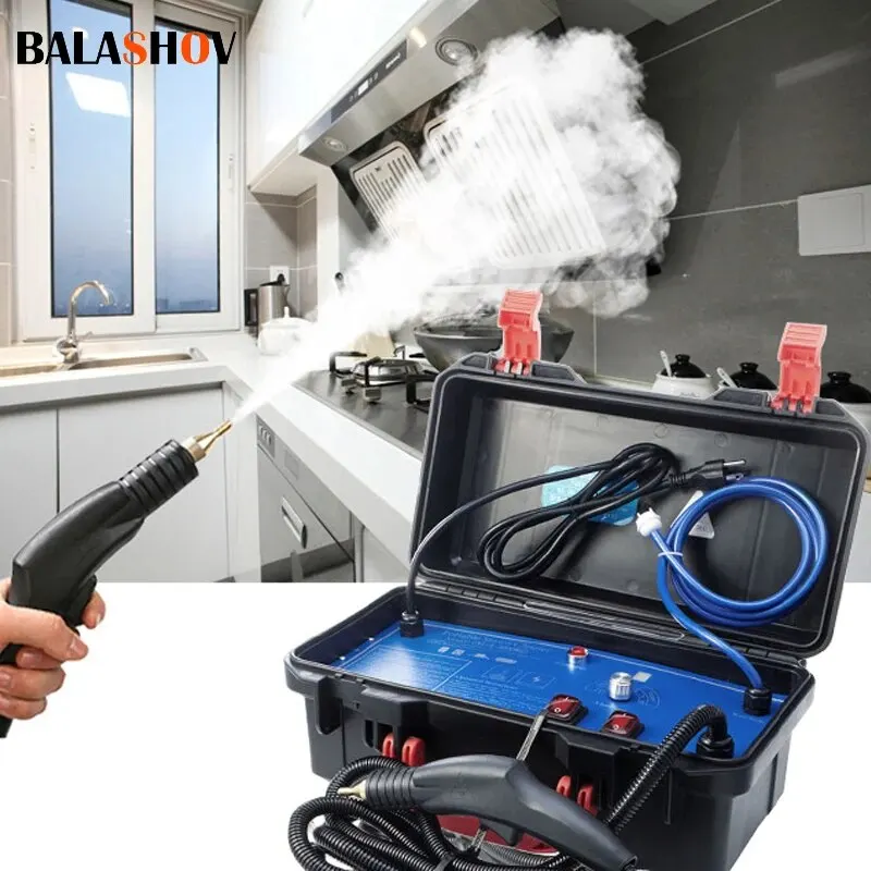 High Temperature Water Spray Gun Steam Cleaner For Air Conditioner Kitchen Hood Car Steam Cleaning Machine English Panel