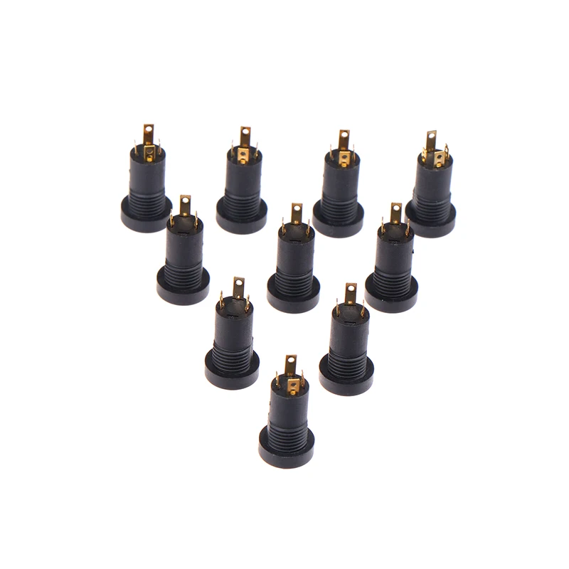 5Pcs 3/4Pin PJ392A Audio Jack Socket 3.5MM Headphone Female Socket Connector With Nut 3/4 Pole Stereo Audio Socket