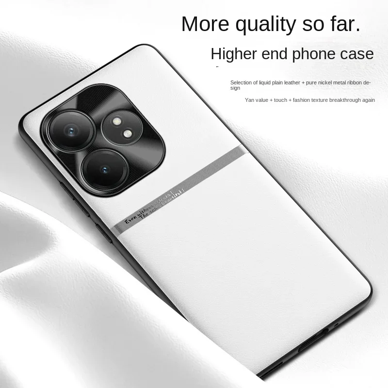 

Case For Realme GT6 6T Neo6 SE Luxury Liquid Skin-Friendly Leather Cover For Realme GT6 Neo6se Shockproof Bumper