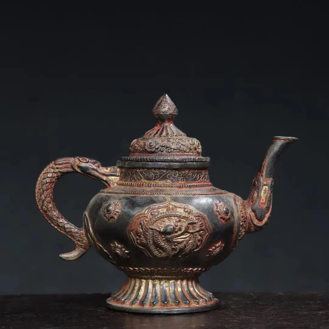 

Old Qing Dyansty copper teapot,Old dragon teapot,Decoration,collection &Adornment,Free shipping