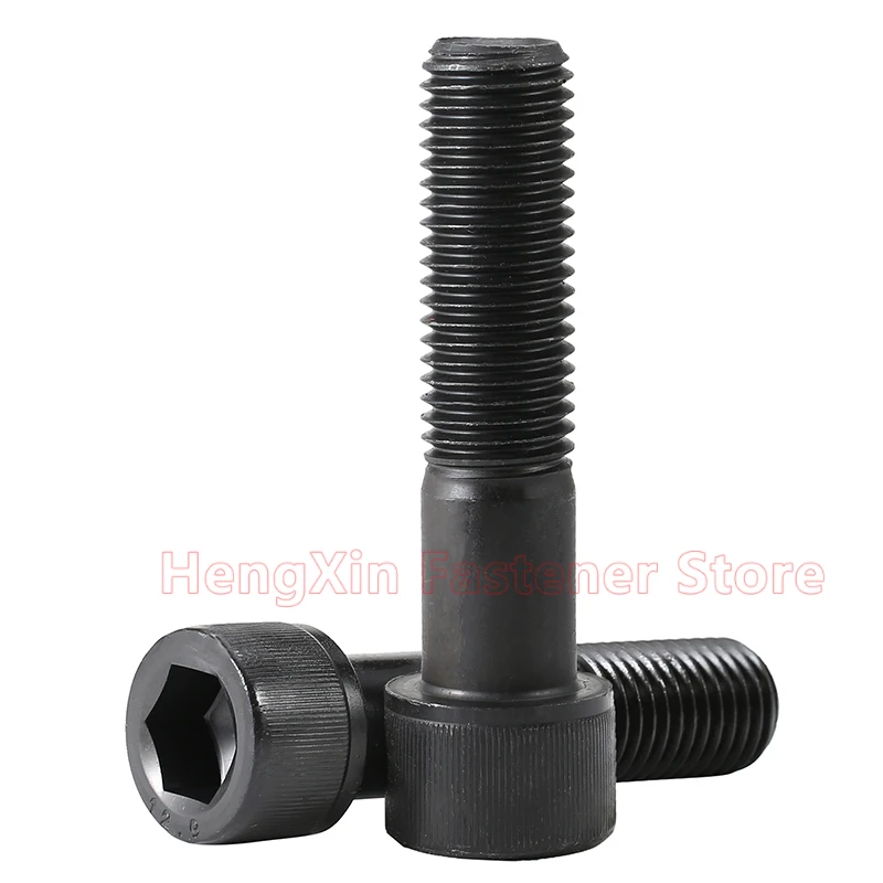 5-50pcs M2 M2.5 M3 M4 Black Grade 12.9 Alloy Steel Hexagon Hex Socket Cap Allen Head Screw Bolt Lengthened Long 22-150mm DIN912