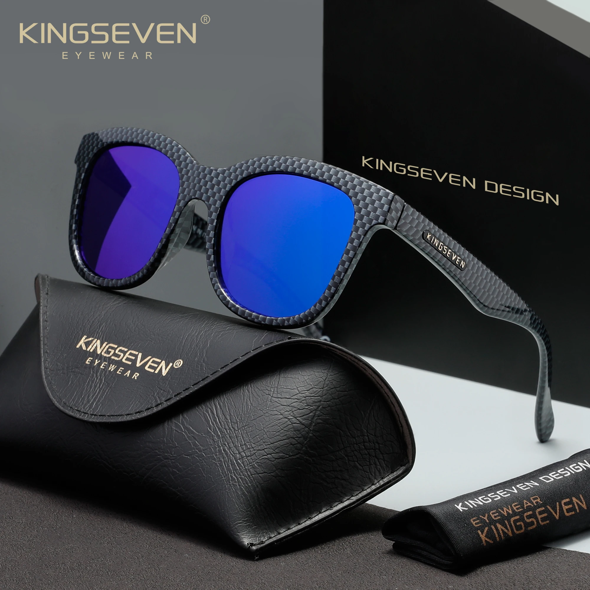 

Солнцезащитные очки KINGSEVEN с поляризацией UV400, модные очки в ретро-стиле, повседневные очки «кошачий глаз» для женщин, очки для вождения на открытом воздухе, стильные очки в круглой оправе