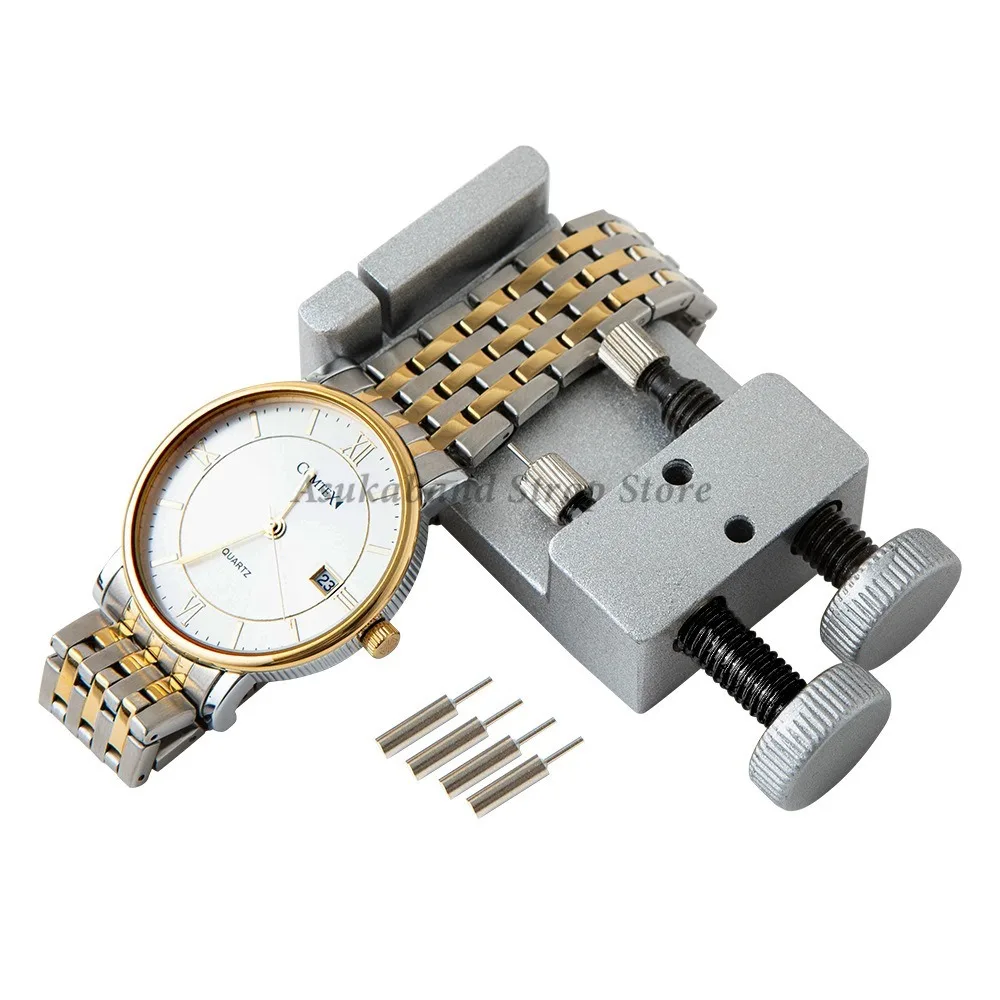 Watch Link Remover Professional Adjustment Watch Band Remover Watch Repair Tool Strap With 4 Spare Pins Men Women Accessories