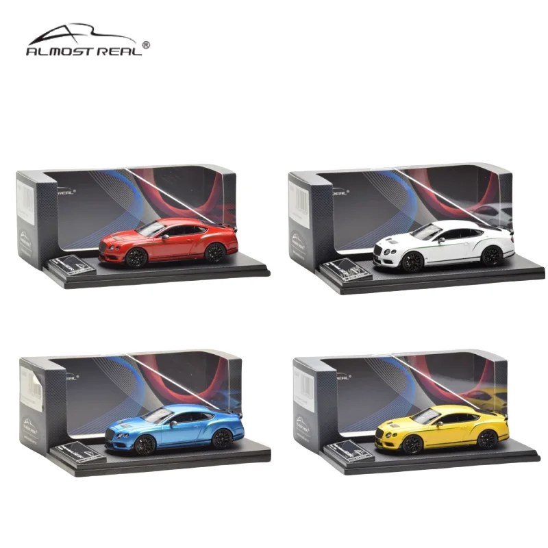 1:43 Bentley Continental GT3-R alloy simulation model, children's collection of decorative toys, holiday gifts for children.