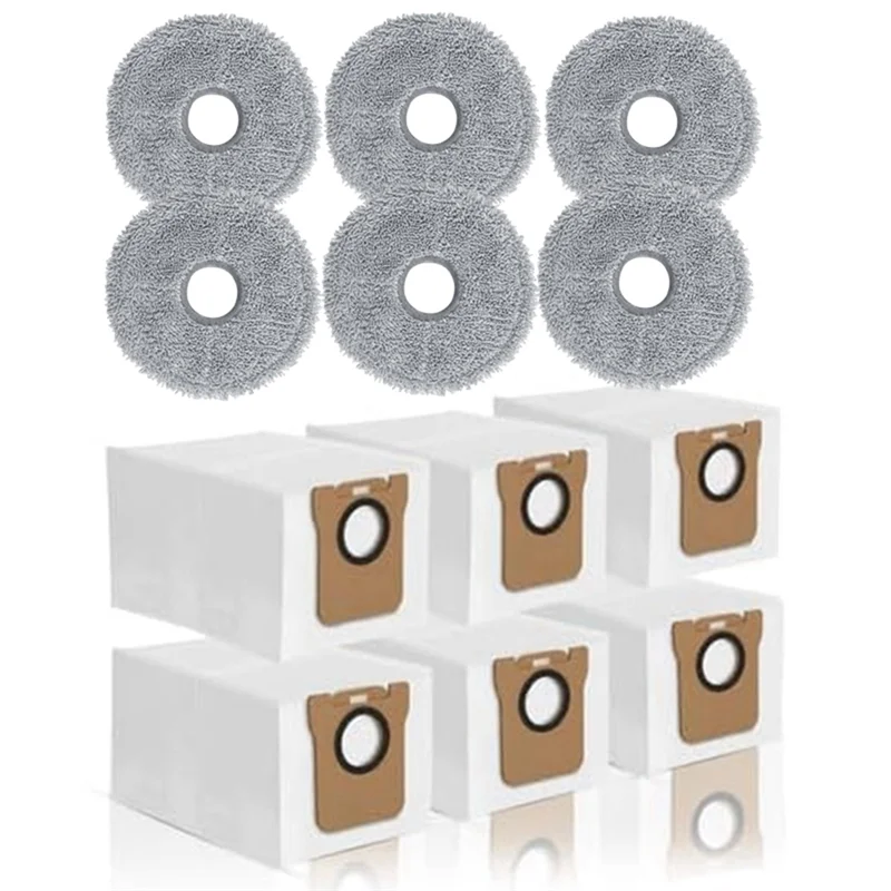 A85I-Dust Bags Mop Cloths For Dreame L10S Ultra L10 Ultra L10 Prime L20 Ultra Vacuum Cleaner Bags Mop Pads