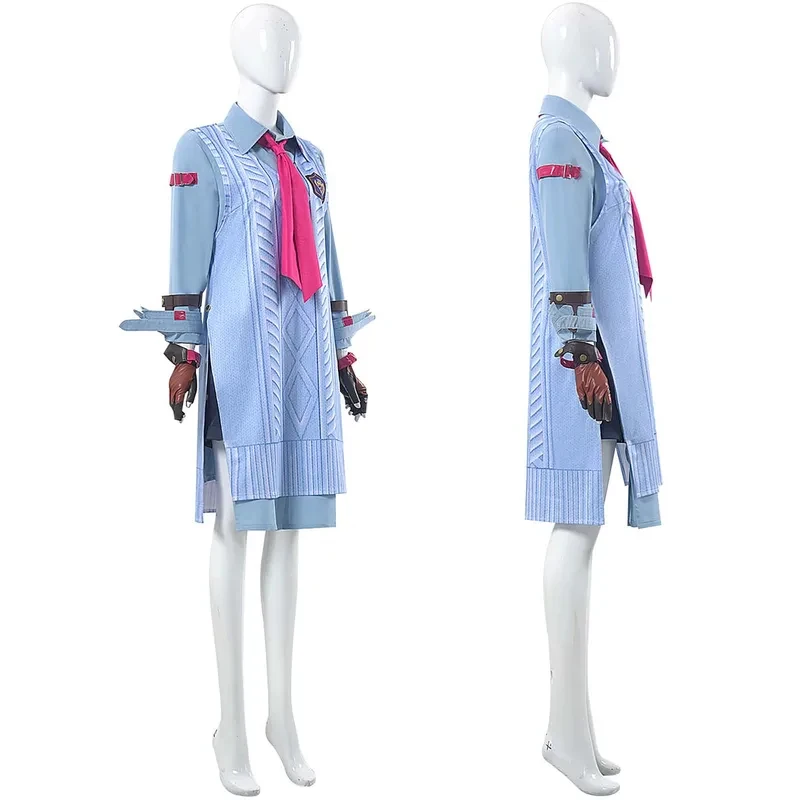 vetements-de-fete-d'halloween-pour-femmes-adultes-costume-de-cosplay-tekken-8-asuka-kazama-fantasia-fg8'