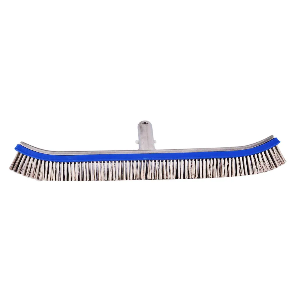 

Swimming Pool Brush Steel Wire Wall Floor Steps Dirt Debris Cleaning