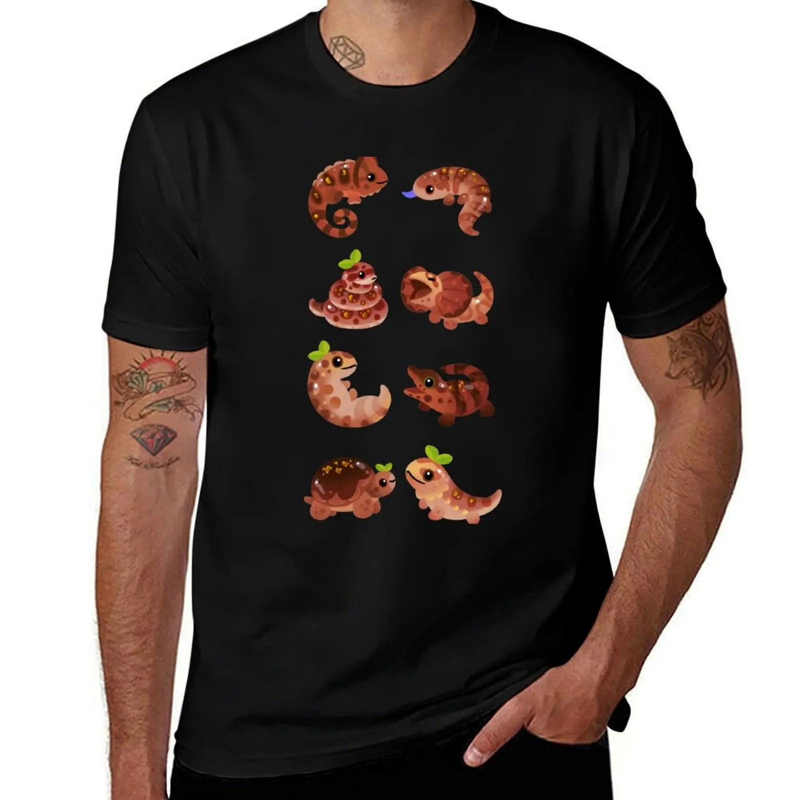 

Chocolate Reptiles - dark T-Shirt t shirts for man graphic funny man t shirt cotton funny t shirts cotton T-Shirt