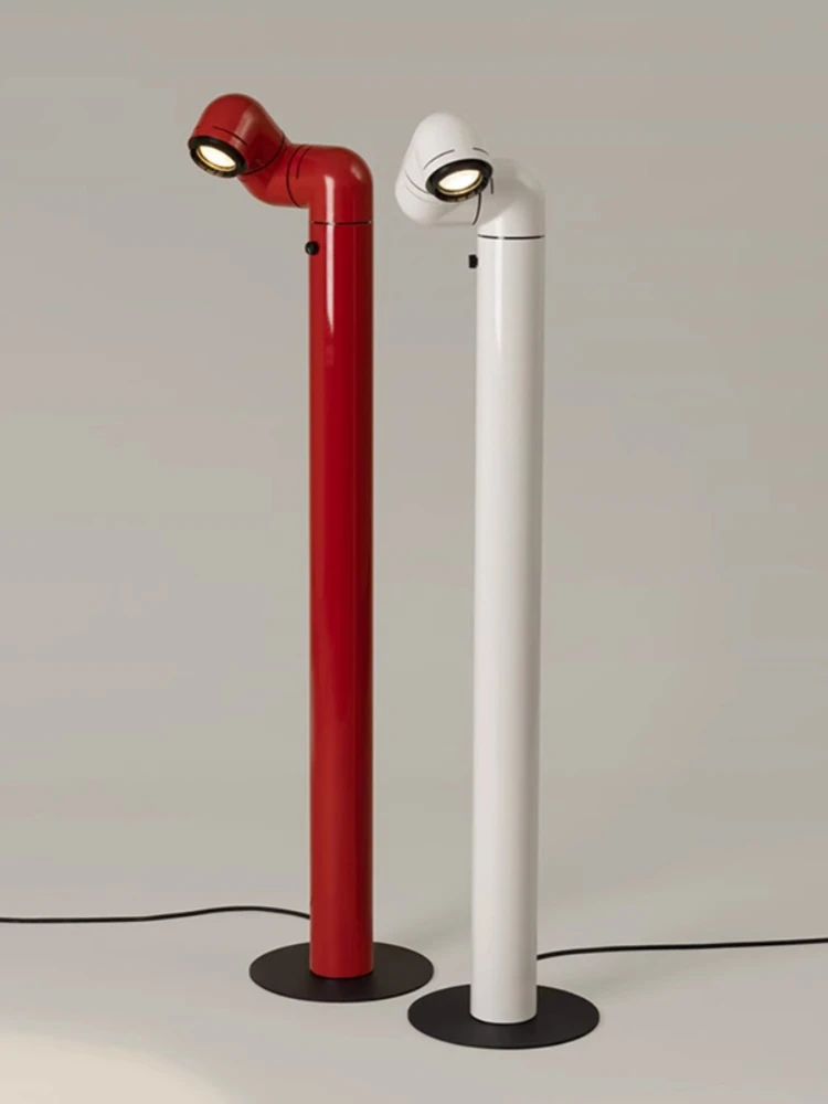 Imagem -05 - Standing Lamp For Living Room And Bedroom Spanish Space Age Designer Replica Red And White Water Pipe