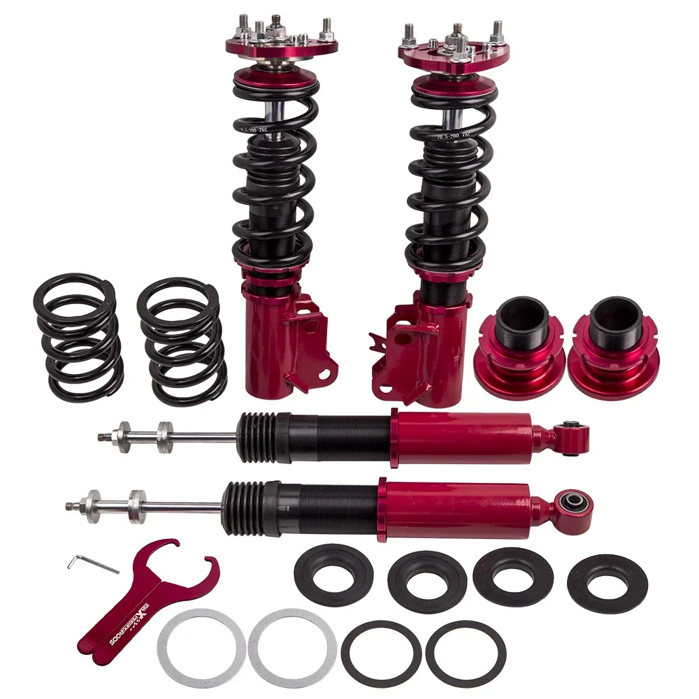 24 Level Coilovers Suspension Kit for Honda Civic & Si 06-11 Adjustable Damping Shocks Coilovers Spring Suspension Lowering Kit