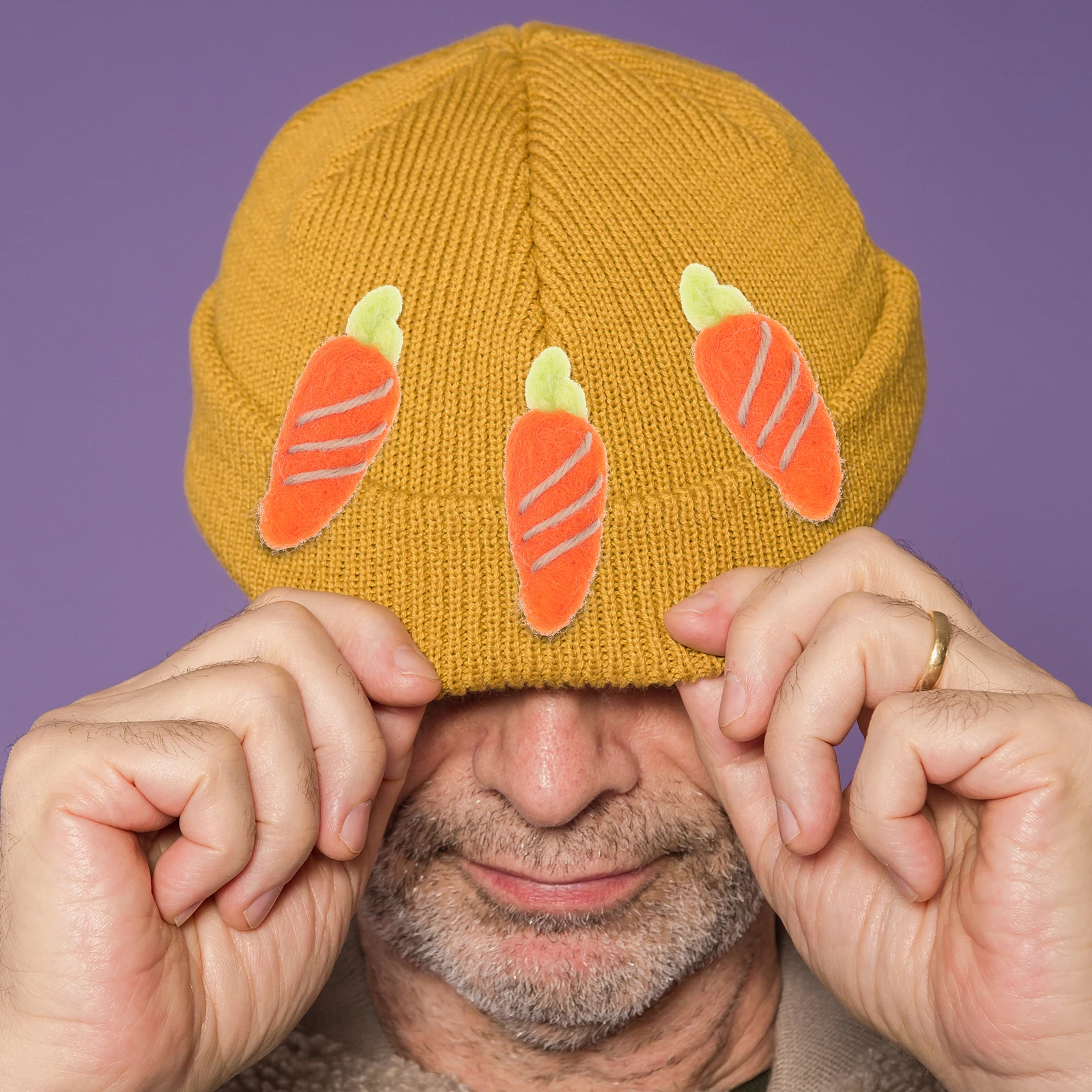 

10Pcs Wool Felt Carrot DIY Decoration Accessories Bright Color Brooch Hairpin Craft Materials for Jewelry Making