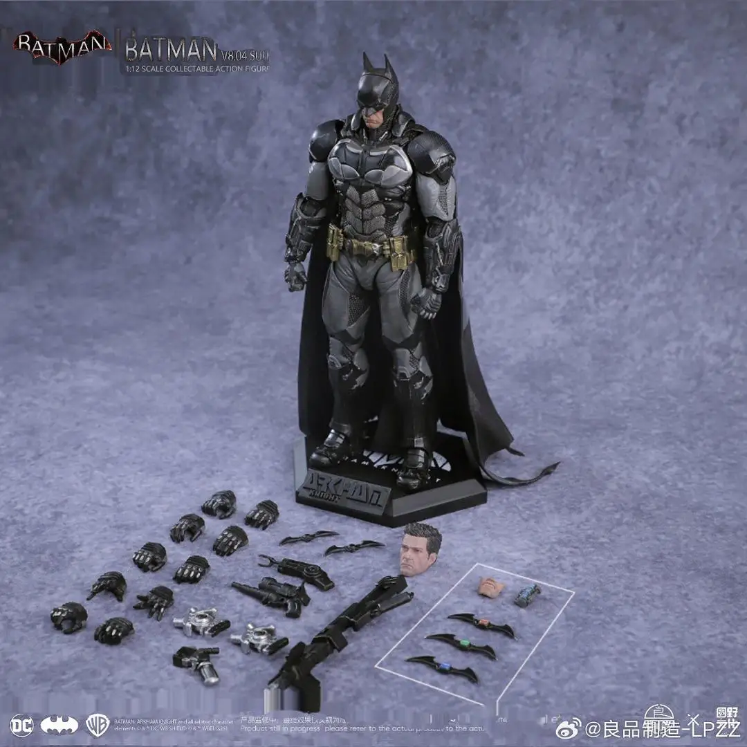 متوفر في المخزون Lpzz Toys Arkham Knight Batman V8.04 Suit 002 Deathstroke Dc Multiverse Superman Action Figures لعبة مجسمة أصلية