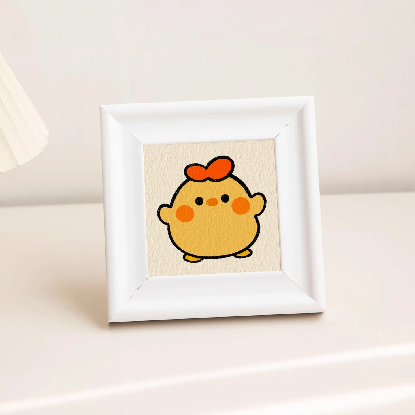 Simple Solid Wood Square Photo Frame Cute Home Decoration Photo Frame Ornament High-quality Living Room TV Cabinet Photo Frame