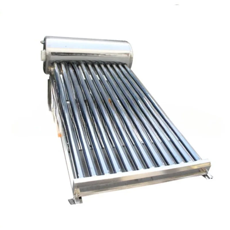 solar water geyser tank stainless steel heat pipe collector solar boiler with non pressure pump