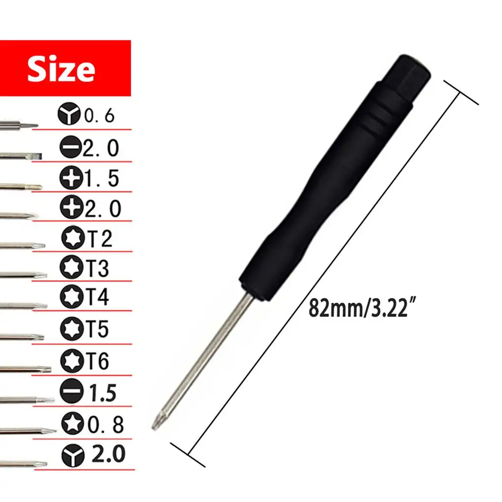 12 Pieces Screwdriver Set Multi-Functional Multi-sizes Mini Screwdrivers Repairing Tools Smartphone Tablet Products