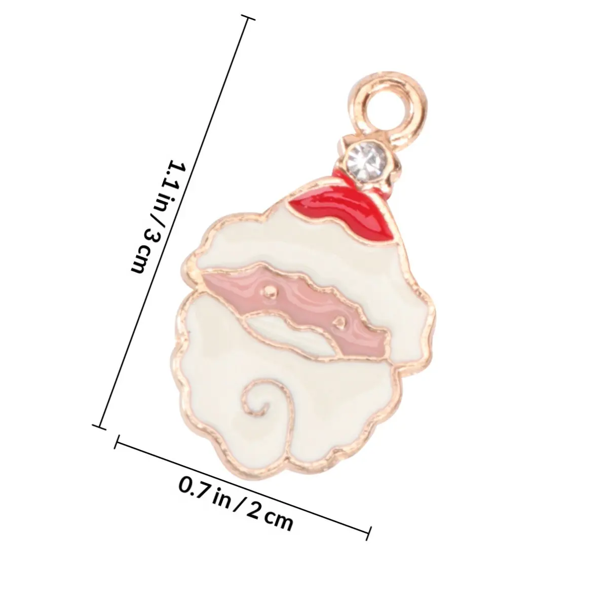 36Pcs Christmas Alloy Hanging Pendant DIY Jewelry Accessories Wear Resistant Lightweight Cartoon Necklace Bracelet Decoration